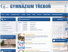 Tablet Screenshot of gymtrebon.cz
